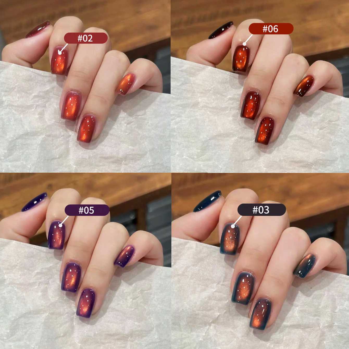 1pcs PSK 2026 Autumn Popular W - Nail Art Red Wine Cat Eye 评论和价格